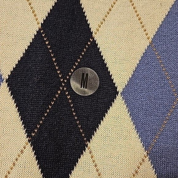 NWOT Men's Saddlebred blue and cream vest size Medium - Picture 7 of 10